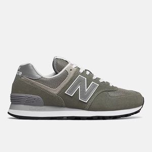 New Balance 574 Grey with White, Size 7